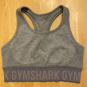 Gymshark, small gray & lavender sports bra